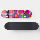 Neon Ombre Stripe Skateboard (Horizontal)