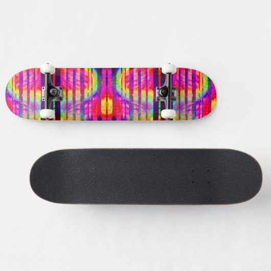 Neon Ombre Stripe Skateboard (Horizontal)