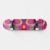 Neon Ombre Stripe Skateboard (Horizontal)