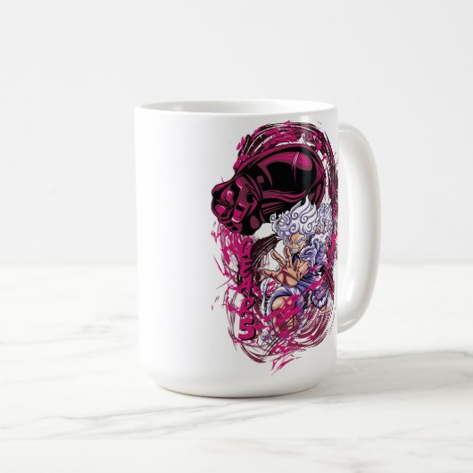 Neon One Piece Kaffeetasse (VorderseiteRechts)