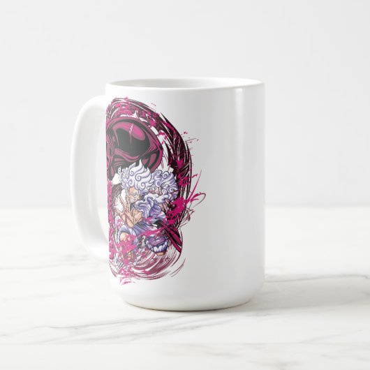 Neon One Piece Kaffeetasse (Vorderseite Links)