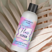 Neon Opal Holographic 4 OZ Cosmetic Flasche Label Rechteckiger Aufkleber