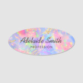 Neon-Opal-Tag Namensschild (Vorderseite)