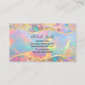 Neon-Opal-Terminkarte Visitenkarte (Rückseite)