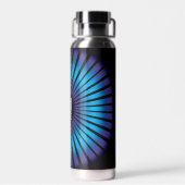 Neon Optical Illusion Trinkflasche (Rückseite)