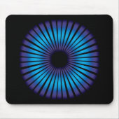 Neon Optische Illusion auf schwarz Mousepad (Vorne)