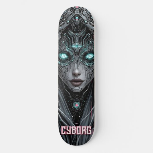 Neon Oracle Cyborg Skateboard (Vorderseite)