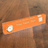 Neon orange - add logo namensplakette (Seite)