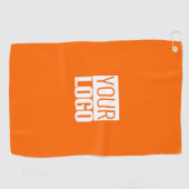 neon orange - add your logo golfhandtuch (Horizontal)