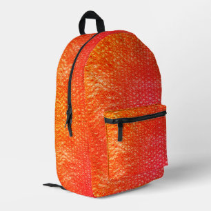Neon Orange Bubble Pop Wrap Bedruckter Rucksack