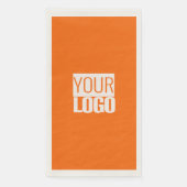 Neon-orange - Fett-Logo-Papier-Handtücher hinzufüg Serviette (Vorderseite)