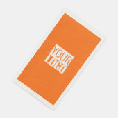 Neon-orange - Fett-Logo-Papier-Handtücher hinzufüg Serviette (Ecke)