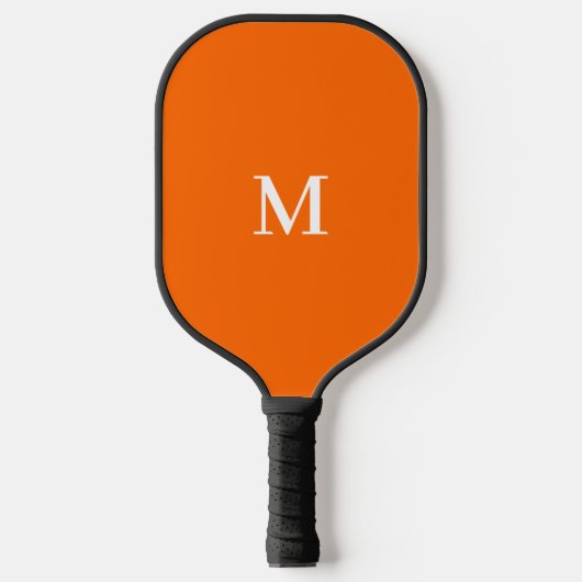Neon Orange Ihre fette Monografie Pickleball Schläger (Vorderseite)