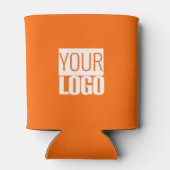 Neon orange - Logo hinzufügen Dosenkühler (Rückseite)