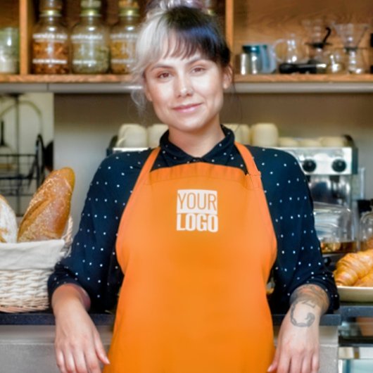 Neon orange - Logo hinzufügen Schürze