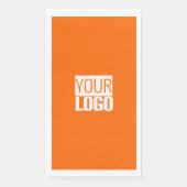 Neon orange - Logo hinzufügen Serviette (Vorderseite)