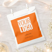 Neon orange - modernes Logo Geschenktütchen (Ausgeschnitten)