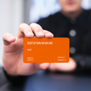 neon orange - QR-Code - Visitenkarte