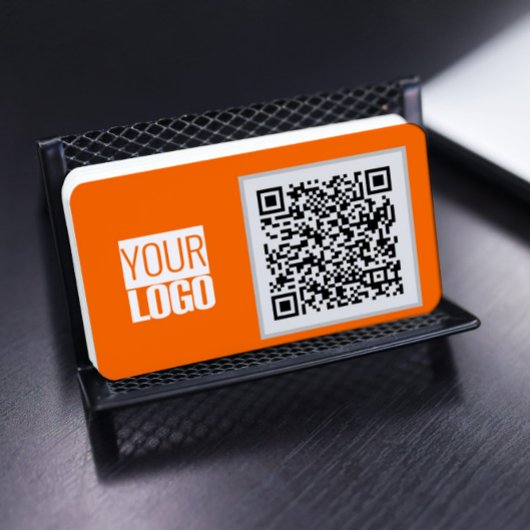neon orange - QR-Code - Visitenkarte