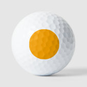 Neon Orange Solid Color | Classic Golfball (Vorderseite)