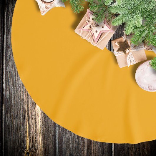 Neon Orange Solid Color | Classic Polyester Weihnachtsbaumdecke