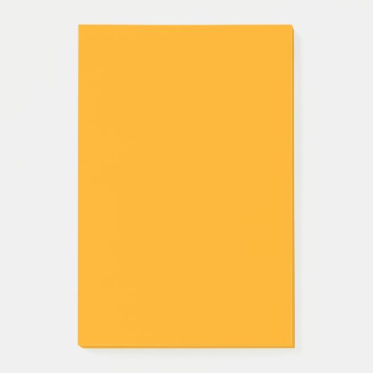 Neon Orange Solid Color | Classic Post-it Klebezettel (Vorderseite)
