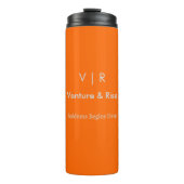 Neon Orange Thermal Tumbler - Benutzerdefiniert Mo Thermosbecher (Vorderseite)
