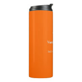 Neon Orange Thermal Tumbler - Benutzerdefiniert Mo Thermosbecher (Nach links gedreht)