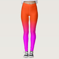 Neon Orange und Hot Pink Ombre Farbton Fade Sc