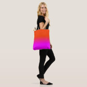 Neon Orange und Hot Pink Ombre Farbtöne Tasche (Am Model)
