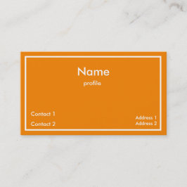 neon-orange visitenkarte