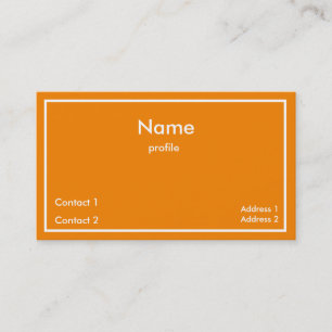 neon-orange visitenkarte