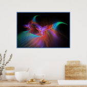 Neon Orchids Poster (Küche)