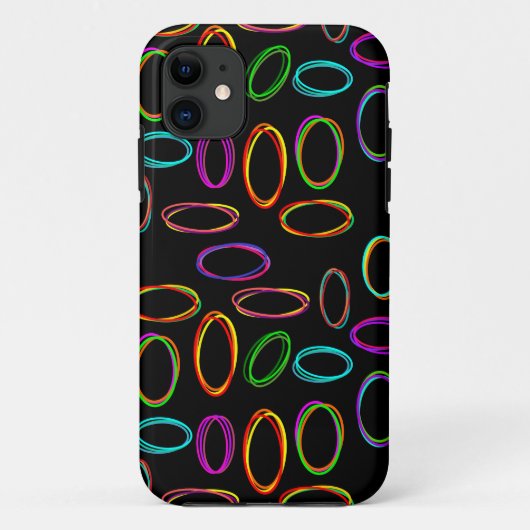 Neon Ovals Case-Mate iPhone Hülle (Rückseite)