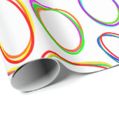 Neon Ovals Geschenkpapier (Rolleneckpunkt)