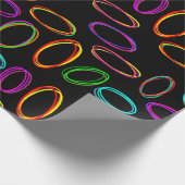Neon Ovals Geschenkpapier (Ecke)