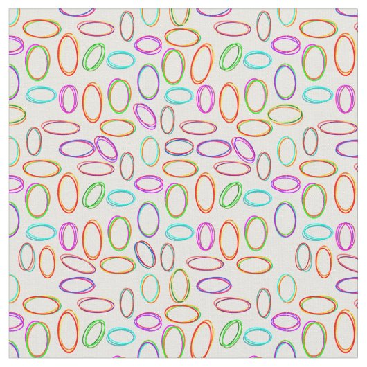 Neon Ovals Stoff (Nahaufnahme)