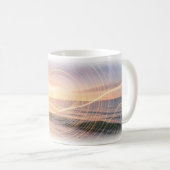 Neon-Ozean-Dreamwave-Tasse Kaffeetasse (VorderseiteRechts)