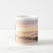 Neon-Ozean-Dreamwave-Tasse Kaffeetasse (Mittel)