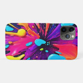 Neon Paint Burst Art Case-Mate iPhone Hülle (Rückseite (Horizontal))