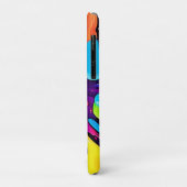 Neon Paint Burst Art Case-Mate iPhone Hülle (Hinten/Links)
