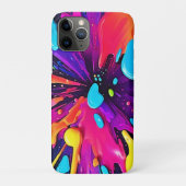 Neon Paint Burst Art Case-Mate iPhone Hülle (Rückseite)
