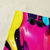 Neon Paint Burst Art Strandtuch (Beispiel)
