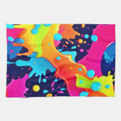 Neon Paint Explosion Geschirrtuch (Horizontal)
