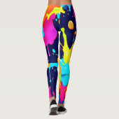 Neon Paint Explosion Leggings (Rückseite)