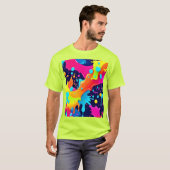 Neon Paint Explosion T-Shirt (Vorne ganz)