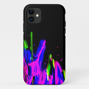 Neon Paint Splash farbig. Personalisiere es Case-Mate iPhone Hülle