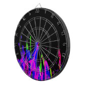 Neon Paint Splash farbig. Personalisiere es Dartscheibe (Vorderseite rechts)