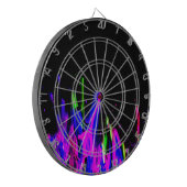 Neon Paint Splash farbig. Personalisiere es Dartscheibe (Vorderseite Links)