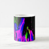 Neon Paint Splash farbig. Personalisiere es Kaffeetasse (Mittel)